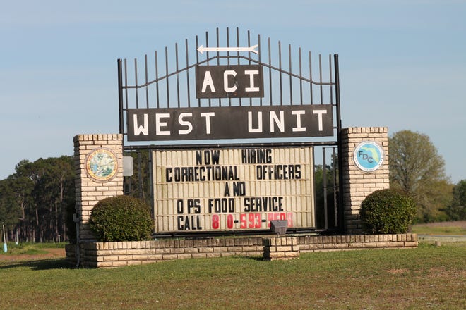 Apalachee Correctional Institution in Sneads was the site of a brutal inmate beating in 2015 in which former Maj. Michael Baxter, 49, faces up to 10 years in federal prison. He is set for sentencing Thursday. [ZACK McDONALD/THE NEWS HERALD]