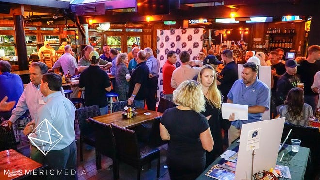Contractors and industry professionals from across the region meet at the March Contractors Connect at AJ's in Destin. The next meetup will be 5:30-7:30 p.m. May 3 at AJ's in Grayton Beach. [CONTRIBUTED PHOTO]