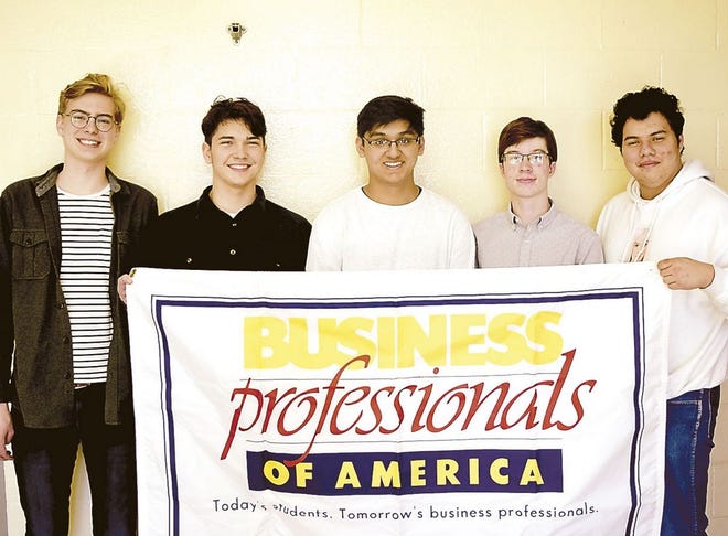 Sean Kosman, Dakota Wilson, Hersh Vakharia, Andrew Burg and Marcos Santana have qualified for the nationals of Business Professionals of America.