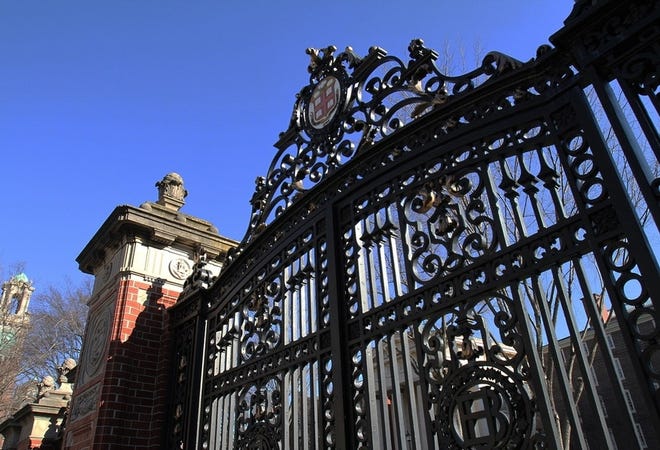 The Van Wickle Gates on the Brown University campus. [The Providence Journal file / Bob Thayer]