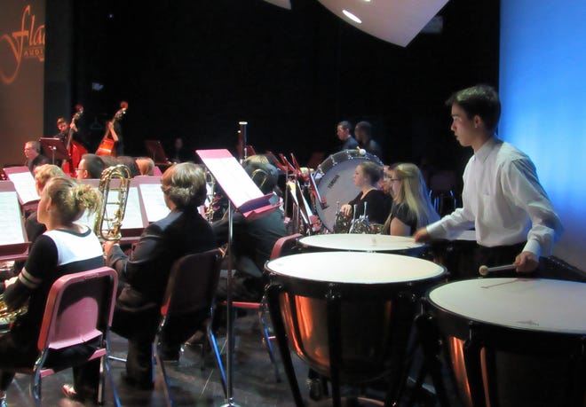 Forty-four bands from 39 Florida schools will perform on stage at the Flagler Auditorium April 23, 24 and 25 as part of the annual Florida Bandmasters Association State North High School Concert Band Music Performance Assessment. [News-Tribune file]