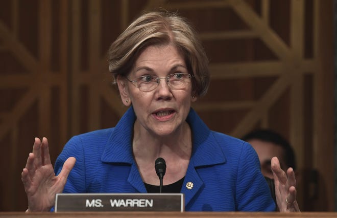 Sen. Elizabeth Warren, D-Mass., said Friday that racism and bigotry that have shaped housing policies in the United States for generations is still preventing African-Americans from owning homes. [File Photo/The Associated Press]