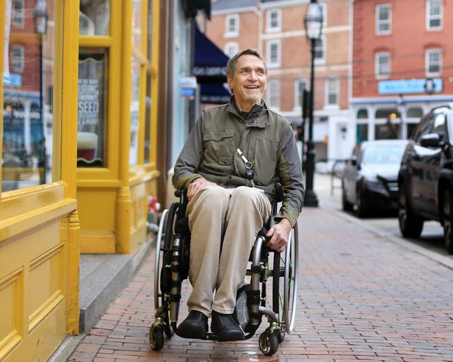 Todd Hanson, a local architect who lives with a neuromuscular disease, created the website Access Navigators. The website reports on the accessibility of local restaurants and attractions and includes maps, measurements, parking, as well as helpful comments and other guides. [Ioanna Raptis/Seacoastonline]