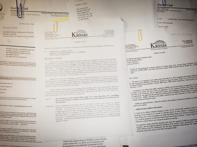 Documents show Nelson Farms owner Terry Nelson, working with family and employee partners through limited liability companies created to expand the business empire, failed to obtain permission from the Kansas Department of Health and Environment before starting to build facilities in Phillips County and Norton County. [The Capital-Journal]