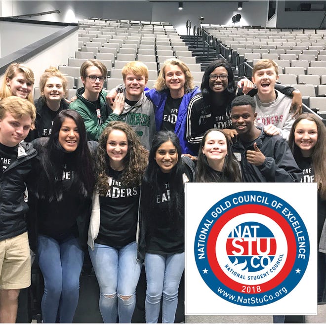 Members of the Bishop McGuinness Student Council were recently recognized by the National Student Council as a 2018 National Gold Council of Excellence. [PHOTO PROVIDED]