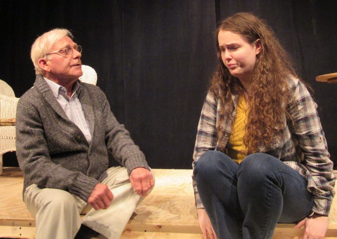 David Jepson and Ricci Mann in "Proof," at the Granite Theatre in Westerly.