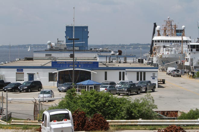 Pier Two at the Naval Station Newport. A federal invesigation has uncovered widespread falsification of training records for emergency workers. [The Providence Journal, file / Frieda Squires]