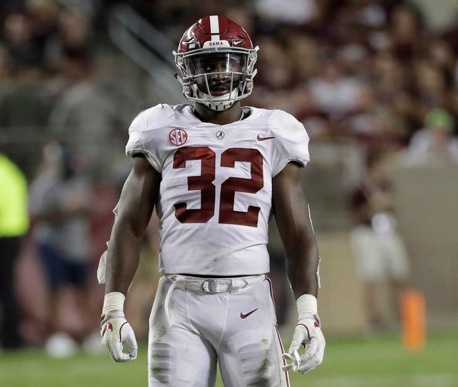 Alabama linebacker Rashaan Evans took a pre-draft visit to Foxboro and is projected to go in the second half of the first round.