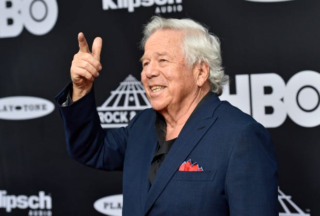 New England Patriots owner Robert Kraft, arrving at the Rock and Roll Hall of Fame induction ceremony on April 14, reportedly called the president's comments about player protests "divisive" and "horrible."