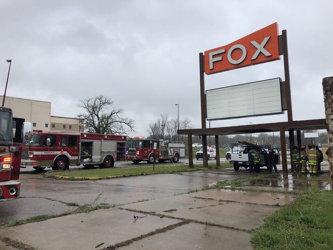A fire was reported around 2:30 p.m. Wednesday at 320 S.W. Croix in south Topeka near White Lakes. [Katie Moore/The Capital-Journal]