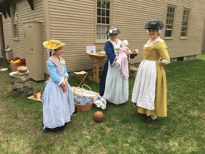 Experience a colonial New Hampshire household in the years prior to the American Revolution at Living in the Colonel's House, a living history event at Rollinsford's historic Colonel Paul Wentworth House on May 5 and 6. [Courtesy photo]