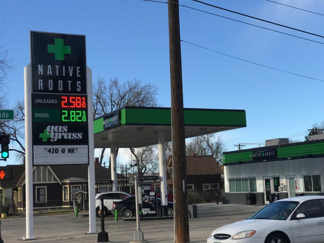 In Colorado Springs, Colorado, you can fill your tank and fill your bowl at the same stop. [Rick Holmes]