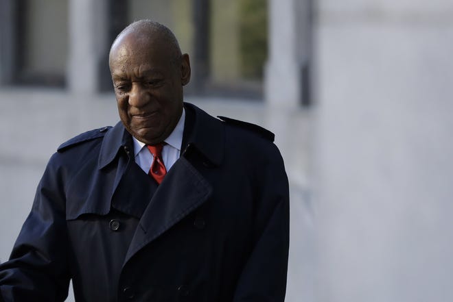 Bill Cosby arrives for his sexual assault trial, Thursday, April 26, 2018, at the Montgomery County Courthouse in Norristown, Pa. (AP Photo/Matt Slocum)