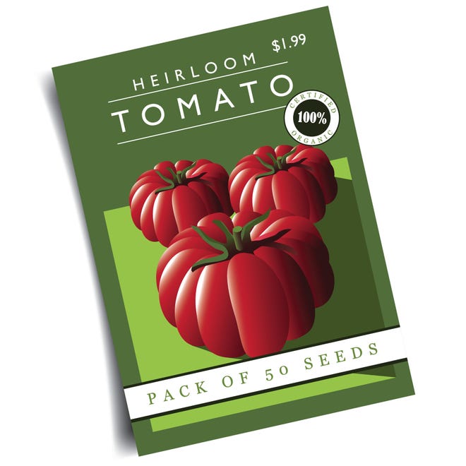 Packets of heirloom seeds can give you your own access to vegetables that have history. [SHUTTERSTOCK.COM]