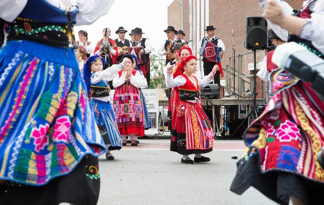 Folk dancing will be part of the Viva Portugal! festival, which takes place on Saturday from 1 to 7 p.m. over four blocks in downtown New Bedford. [Sergio Dabdoub]