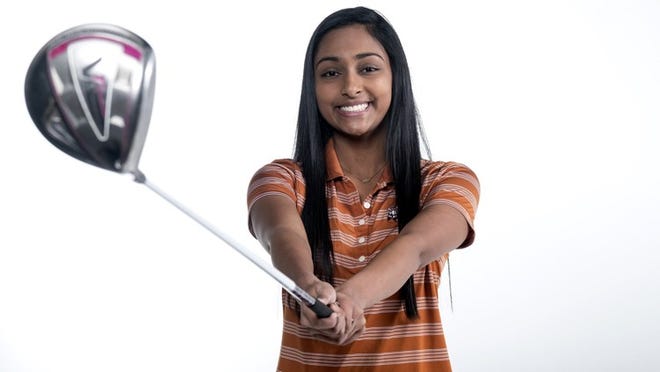 Westwood golfer Malvika Patil says putting is the toughest part about playing her sport. (Rodolfo Gonzalez/for American-Statesman)
