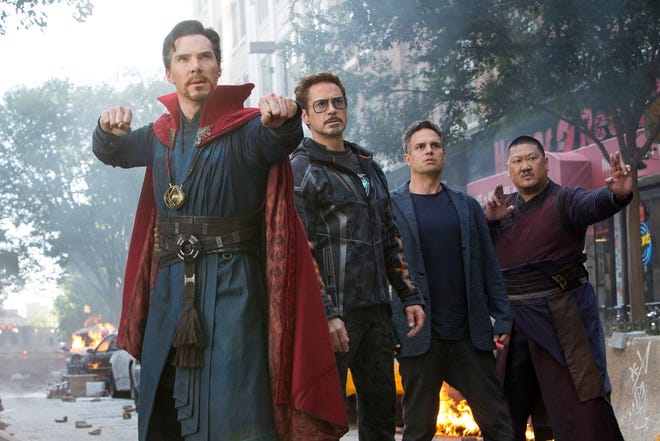 Benedict Cumberbatch, Robert Downey Jr., Mark Ruffalo and Benedict Wong are just part of an all-star cast in "Avengers: Infinity War." [Marvel Studios]