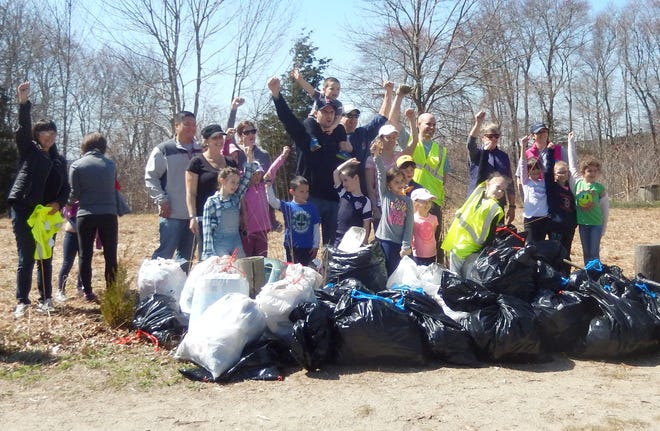 The Lakeville Litter Lifters picked up a heap of trash on Saturday, which was Earth Day, also the Great Massachusetts Clean Up. The Litter Lifters have monthly clean-up days scheduled for one Saturday a month now through October. Volunteers are always welcome. [Submitted]