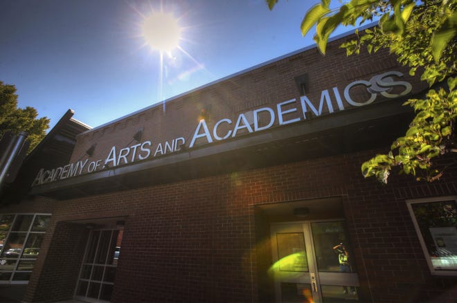 The Academy of Arts and Academics main building in downtown Springfield. [Chris Pietsch/The Register-Guard, 2016]