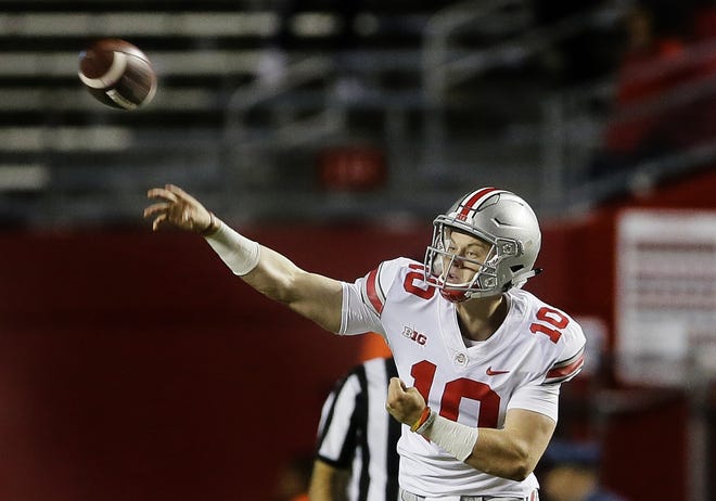 Ohio State quarterback Joe Burrow says he is waiting to see which schools contact him before making a decision, but as a graduate transfer he can play immediately and will have two seasons of eligibility remaining. [Adam Cairns/Dispatch]