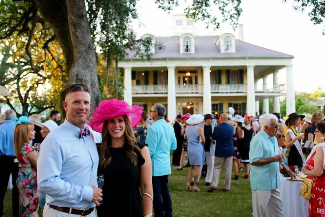 Guests enjoyed a variety of wine from Ralph's Market on the front lawn of the Houmas House Plantation and Garden