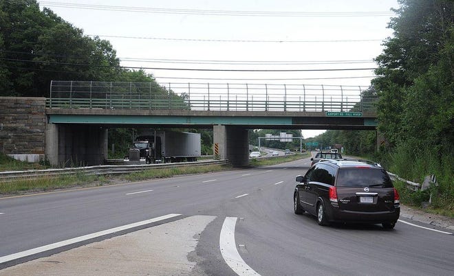 The Airport Road overpass at Route 24. [Herald News File Photo]