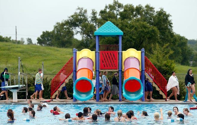 Sand Park Pool in Loves Park, pictured in 2013, was closed this year as both a cost-savings measure by the Rockford Park District and because environmental cleanup of the adjacent former landfill will kick-off this summer. The park district has partnered with several agencies to make sure kids still have access to swimming lessons. [MAX GERSH/RRSTAR.COM]
