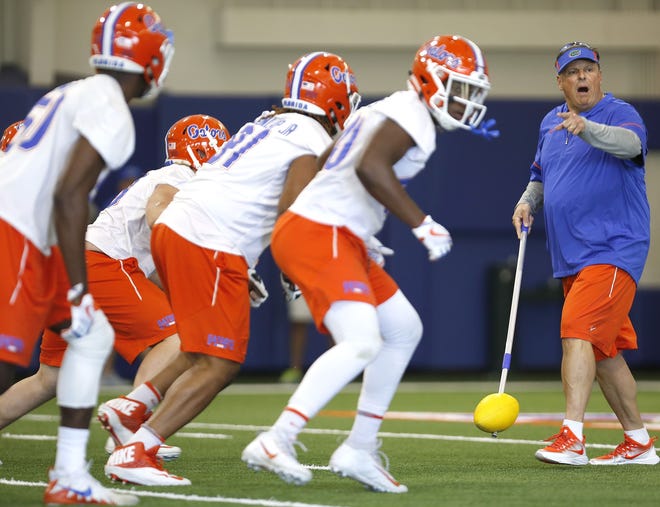 Florida defensive coordinator Todd Grantham will be making $1,390,000 in 2018. [Brad McClenny/Staff photographer/File]