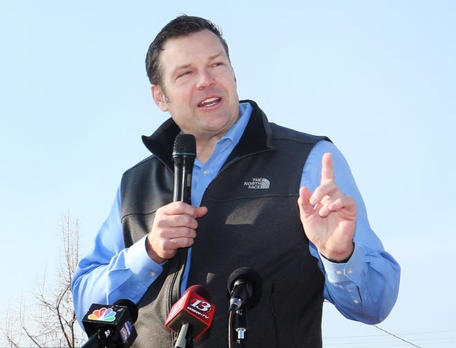 Kris Kobach, who is seeking the GOP nomination for governor, says when campaigning that he knows he is doing something right if the American Civil Liberties Union doesn't like it. [March 2018 file photo/The Capital-Journal]