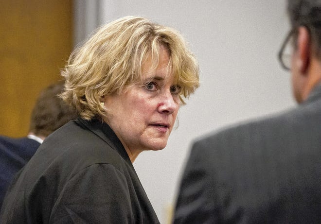 Christina Fay of Wolfeboro was found guilty of housing dozens of filthy and sick Great Danes in her New Hampshire mansion. [Elizabeth Frantz/The Concord Monitor via AP, file]