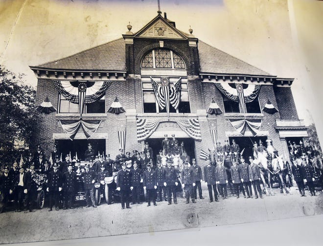 An old photograph shows details of the Rochester City Hall Annex which was once the fire station with horse drawn wagons. Engineers and architects used certain areas to recreate the nostalgic and historical accuracy of the structure.
[Courtesy Photo]