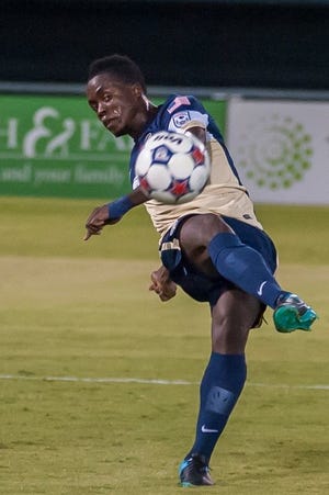 Jacksonville Armada defender Mechack Jerome, pictured in a file photo against the Ottawa Fury in North American Soccer League play, will represent Haiti's national team against Argentina on May 29.
