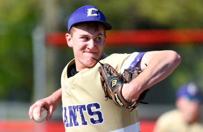 FRED ZWICKY/JOURNAL STAR FILE PHOTO

Canton pitcher Clay Schroeder delivers as the Morton Potters battle the Canton Little Giants during conference play.