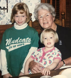 Mama with my children (Polly and Mary) when they were young. [Provided photo]