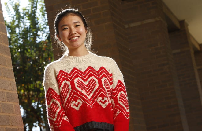 Rebecca Han, a student at Northridge High School, earned a perfect score on the ACT. Han is seen at Northridge High School Friday, November 10, 2017. [Staff Photo/Gary Cosby Jr.]