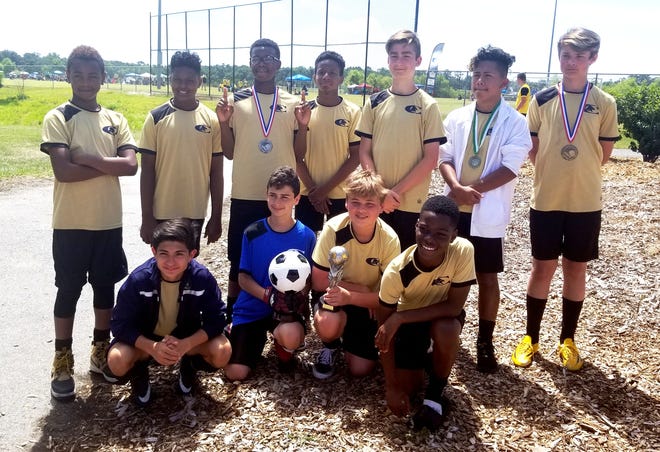 Calvary Christian Academy's middle school soccer team was named State Champions of the Florida Christian Association of Private and Parochial Schools (FCAPPS) soccer league. The team finished with a 7-0 record which secured the Atlantic Division title and earned them a spot in the playoffs that led to a win. Christian Koch, Javier Ortiz, Cameron Butler and Jordan Charles were recognized as first and second team "All-State Players".  [Photo provided]
