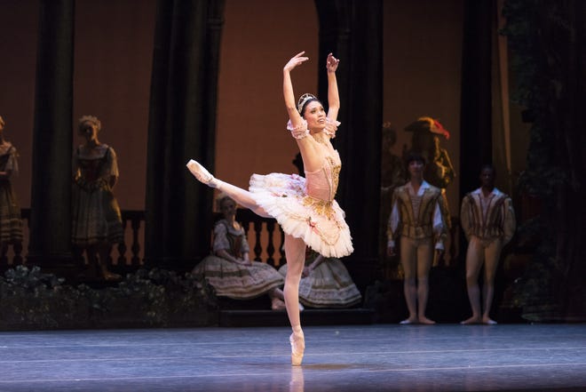 Lia Cirio and Boston Ballet in Marius Petipa's The Sleeping Beauty; photo by Liza Voll Photography