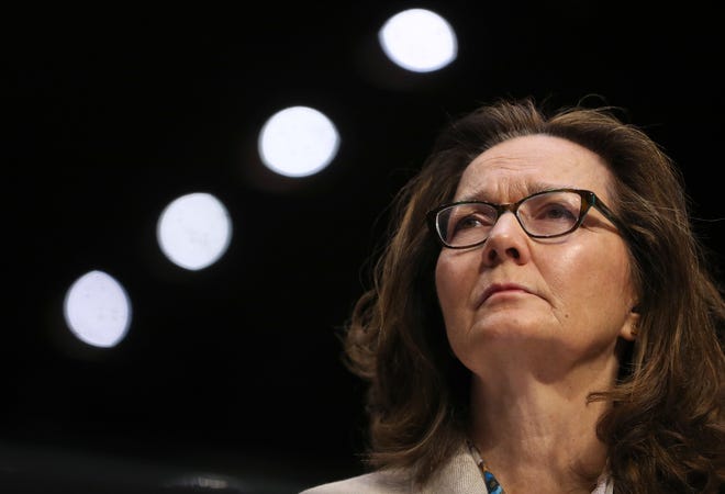 CIA nominee Gina Haspel testifies during a confirmation hearing of the Senate Intelligence Committee, on Capitol Hill on Wednesday in Washington. [Pablo Martinez Monsivais/The Associated Press]
