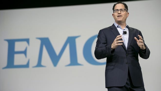 Michael Dell gives the keynote address at the Dell World conference in the Austin Convention Center on Wednesday, Oct. 21, 2015.
      
      
       LAURA SKELDING/AMERICAN-STATESMAN