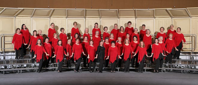 Several women from Gaston County are members of the Queen Charlotte Chorus. [SUBMITTED PHOTO]