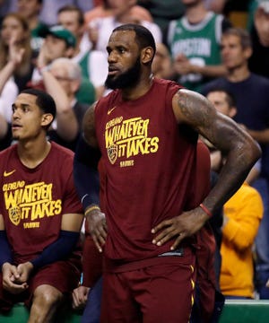 So far LeBron James and the Cavaliers have no answers for the Celtics in the Eastern Conference finals.
