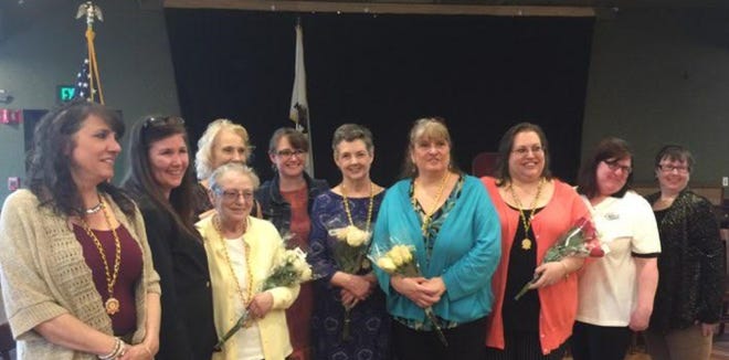 The Plymouth Chapter of the Women of the Moose held an installation ceremony for their new officers and Committee Chairwomen Thursday, April 26, at the Plymouth Moose Lodge. [Courtesy photo]