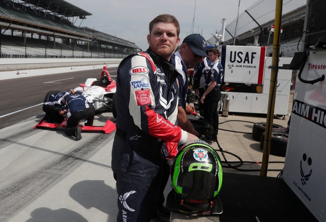 Conor Daly preps for an Indy 500 practice session at Indianapolis Motor Speedway. Daly will try his hand at NASCAR racing later this summer. [ASSOCIATED PRESS/MICHAEL CONROY]