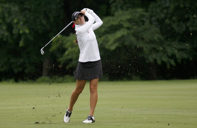 Alabama women's golfer Cheyenne Knight is tied for the individual lead heading into Monday’s fourth round of the NCAA Women’s Golf Championships in Stillwater, Okla., on Sunday, May 20, 2018. [Photo/University of Alabama]
