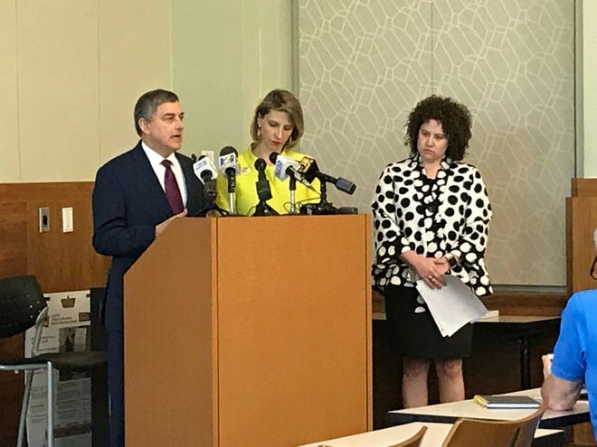 Commissioner of Administration Jay Dardenne, Health Secretary Rebekah Gee and Deputy Secretary Michelle Alletto spoke Wednesday about letters informing 37,000 Medicaid recipients that they may lose coverage.