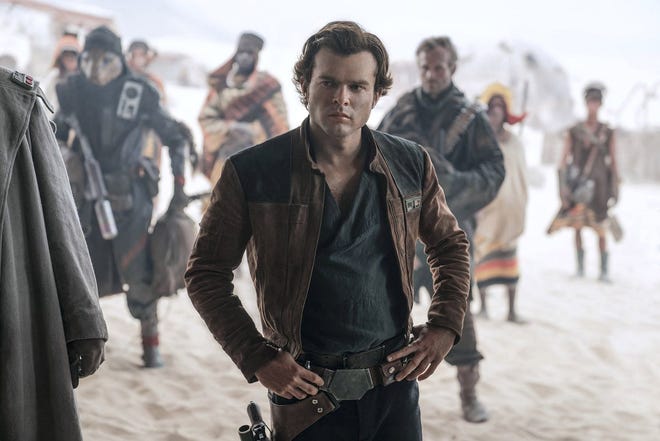 Alden Ehrenreich as Han Solo in “Solo: A Star Wars Story." [Lucasfilm Ltd.]