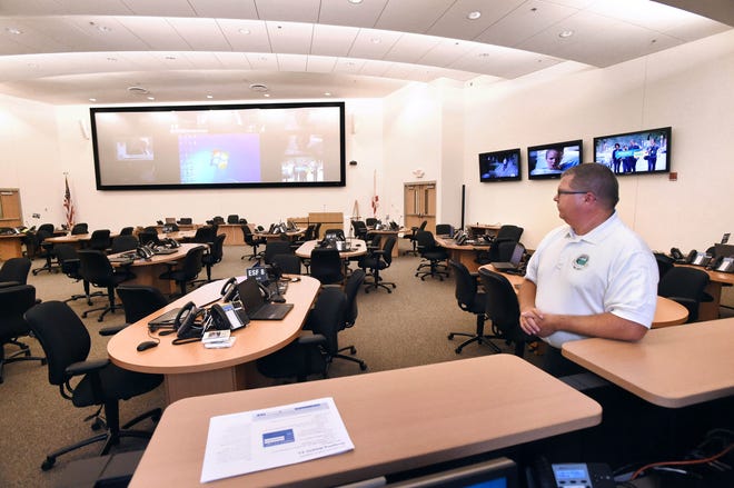 Former Okaloosa County Director of Public Safety Alvin Henderson is pictured in the county's Emergency Operations Center at Northwest Florida State College earlier this year. [FILE PHOTO/DAILY NEWS]