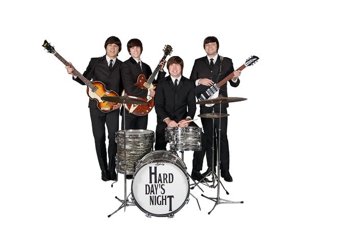 Lions Lincoln Theatre, 156 Lincoln Way E., Massillon, will present Beatles tribute band Hard Day’s Night at 7:30 p.m. June 9. PHOTO PROVIDED