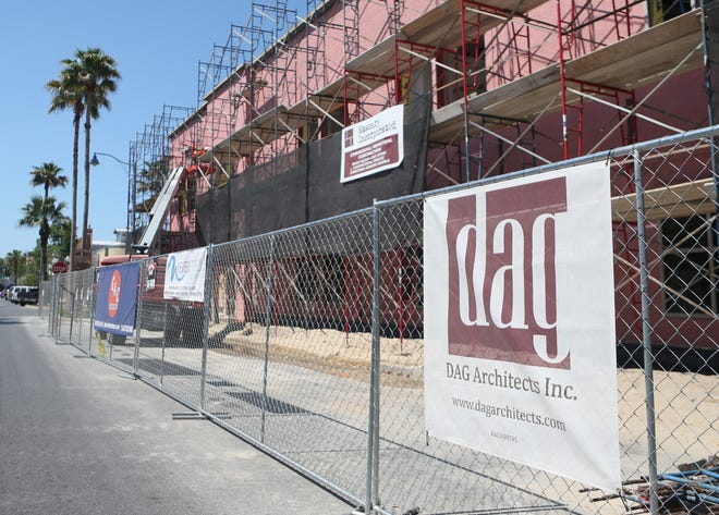 The future Panama City City Hall is under construction on Tuesday in Panama City. [PATTI BLAKE/THE NEWS HERALD]