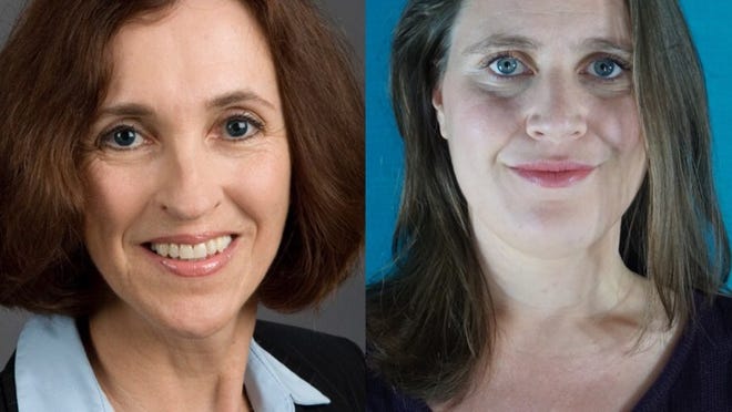 Rebecca Bell-Metereau, left, and Erin Zwiener, right, are running for the Democratic nomination in Texas House District 45.